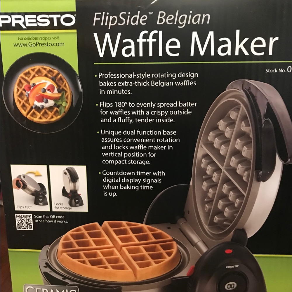 Presto FlipSide Ceramic Belgian Waffle Maker